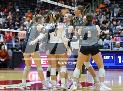 Thumbnail 3 in Johnson City vs. Wink (UIL 2A Volleyball Division I Final) photogallery.