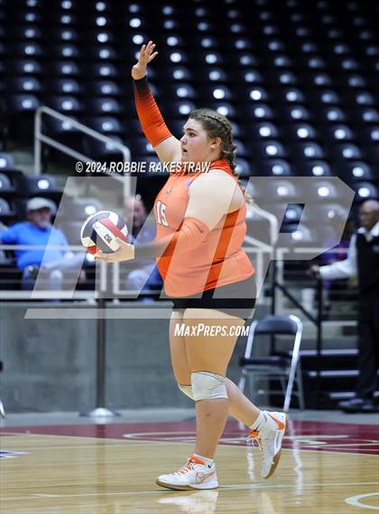 Thumbnail 2 in Johnson City vs. Wink (UIL 2A Volleyball Division I Final) photogallery.