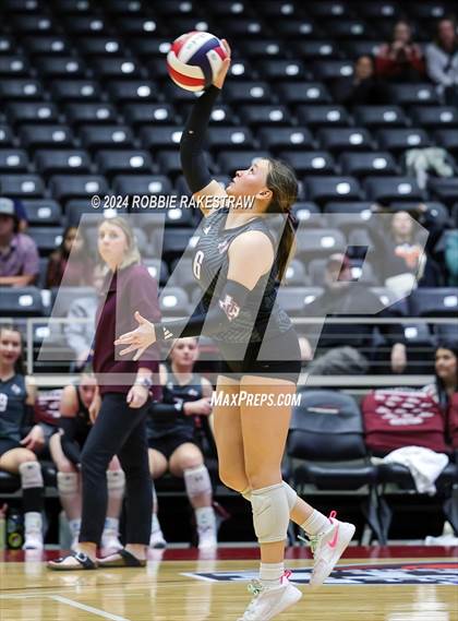 Thumbnail 3 in Johnson City vs. Wink (UIL 2A Volleyball Division I Final) photogallery.