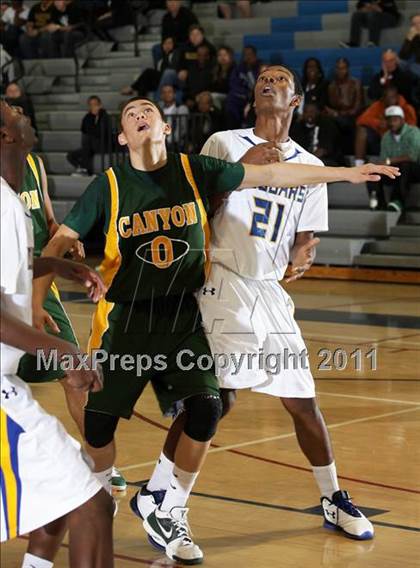 Thumbnail 3 in Crenshaw vs. Canyon (Burbank Tip-off Classic) photogallery.