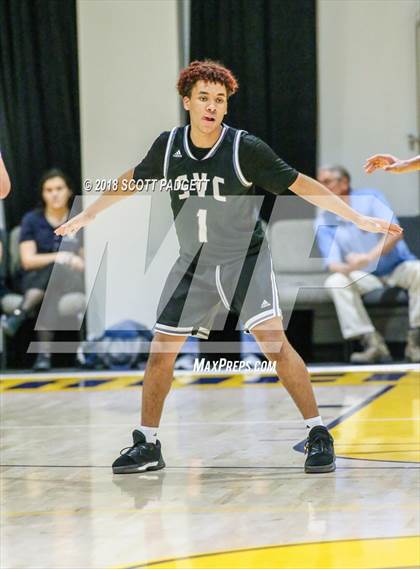 Thumbnail 2 in Saddleback Valley Christian vs. Temecula Valley (Rancho Christian Basketball Showcase) photogallery.
