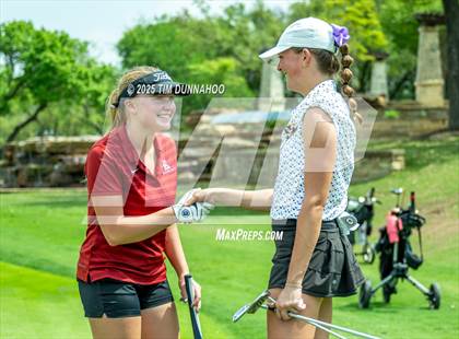 Thumbnail 1 in UIL Golf Girls 5A Region 4 District 25 Tournament photogallery.