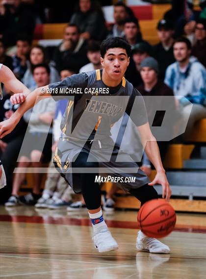 Thumbnail 2 in Temecula Valley vs. Rancho Bernardo (Holiday Hoops Classic) photogallery.