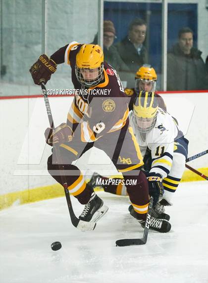 Thumbnail 1 in Loyola Gold vs Glenbrook South (SHL Round 1 Playoff) photogallery.