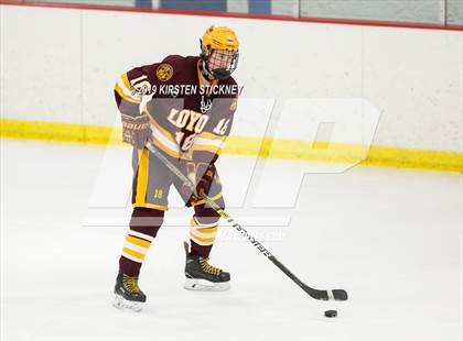 Thumbnail 3 in Loyola Gold vs Glenbrook South (SHL Round 1 Playoff) photogallery.
