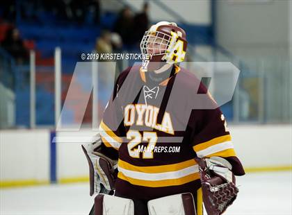 Thumbnail 3 in Loyola Gold vs Glenbrook South (SHL Round 1 Playoff) photogallery.