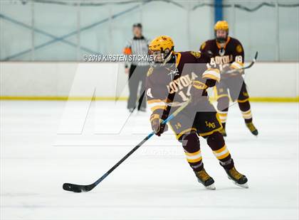 Thumbnail 3 in Loyola Gold vs Glenbrook South (SHL Round 1 Playoff) photogallery.