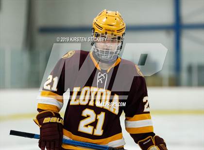 Thumbnail 2 in Loyola Gold vs Glenbrook South (SHL Round 1 Playoff) photogallery.