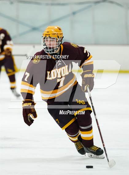 Thumbnail 2 in Loyola Gold vs Glenbrook South (SHL Round 1 Playoff) photogallery.