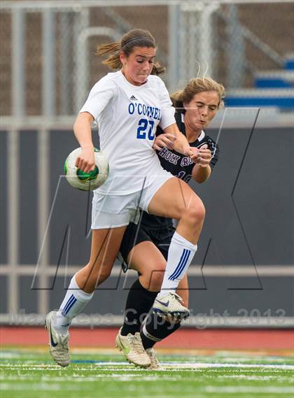 Thumbnail 2 in  Academy of the Holy Cross vs Bishop O'Connell (WCAC Semifinal) photogallery.