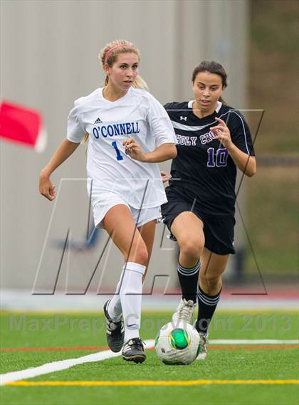 Thumbnail 2 in  Academy of the Holy Cross vs Bishop O'Connell (WCAC Semifinal) photogallery.