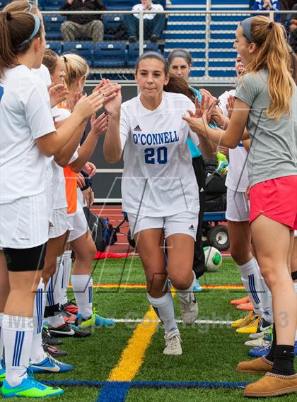 Thumbnail 3 in  Academy of the Holy Cross vs Bishop O'Connell (WCAC Semifinal) photogallery.