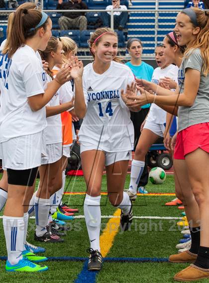 Thumbnail 1 in  Academy of the Holy Cross vs Bishop O'Connell (WCAC Semifinal) photogallery.