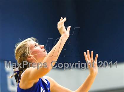 Thumbnail 2 in East Lincoln vs North Lincoln (SPC Volleyball Championship Finals) photogallery.