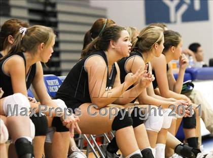 Thumbnail 1 in East Lincoln vs North Lincoln (SPC Volleyball Championship Finals) photogallery.