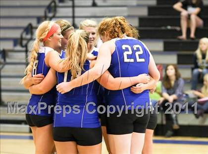 Thumbnail 1 in East Lincoln vs North Lincoln (SPC Volleyball Championship Finals) photogallery.