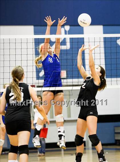 Thumbnail 1 in East Lincoln vs North Lincoln (SPC Volleyball Championship Finals) photogallery.