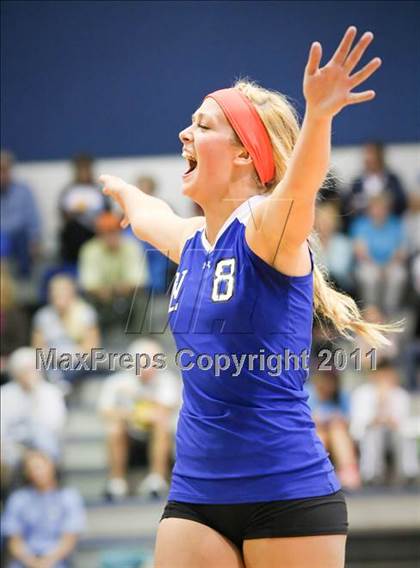 Thumbnail 1 in East Lincoln vs North Lincoln (SPC Volleyball Championship Finals) photogallery.