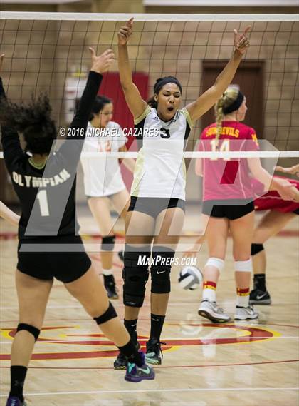 Thumbnail 3 in Olympian vs. Mt. Carmel (CIF SDS Division II Championship) photogallery.