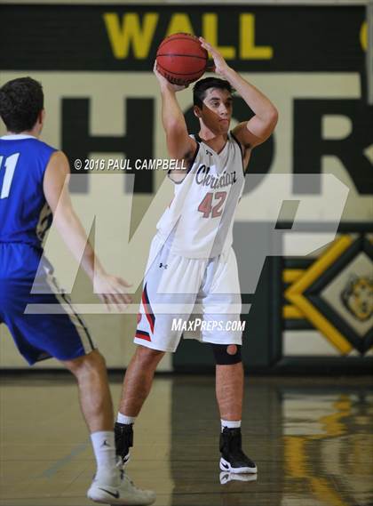 Thumbnail 1 in New Trier vs Scottsdale Christian Academy (Horizon Holiday Hoops) photogallery.