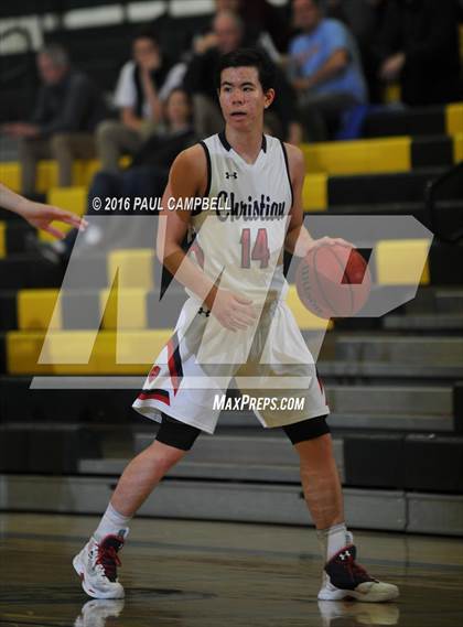 Thumbnail 2 in New Trier vs Scottsdale Christian Academy (Horizon Holiday Hoops) photogallery.