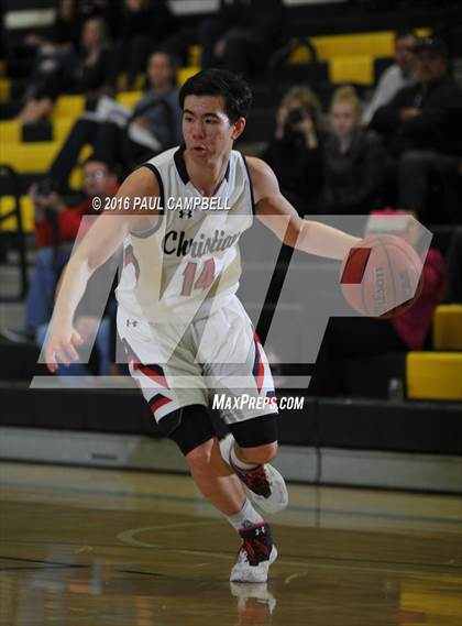 Thumbnail 2 in New Trier vs Scottsdale Christian Academy (Horizon Holiday Hoops) photogallery.