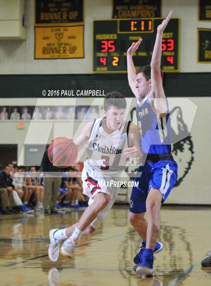 Thumbnail 1 in New Trier vs Scottsdale Christian Academy (Horizon Holiday Hoops) photogallery.