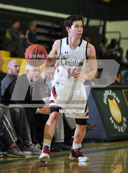 Thumbnail 3 in New Trier vs Scottsdale Christian Academy (Horizon Holiday Hoops) photogallery.