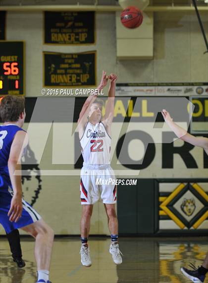 Thumbnail 3 in New Trier vs Scottsdale Christian Academy (Horizon Holiday Hoops) photogallery.