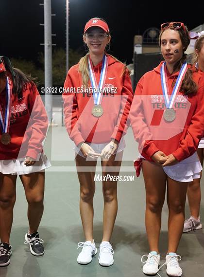 Thumbnail 1 in The Woodlands vs Memorial (UIL Class 6A Team Tennis Semifinal) photogallery.