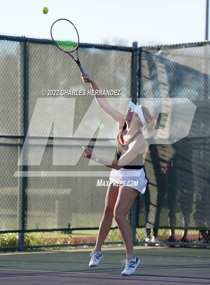 Thumbnail 2 in The Woodlands vs Memorial (UIL Class 6A Team Tennis Semifinal) photogallery.