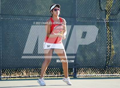 Thumbnail 2 in The Woodlands vs Memorial (UIL Class 6A Team Tennis Semifinal) photogallery.