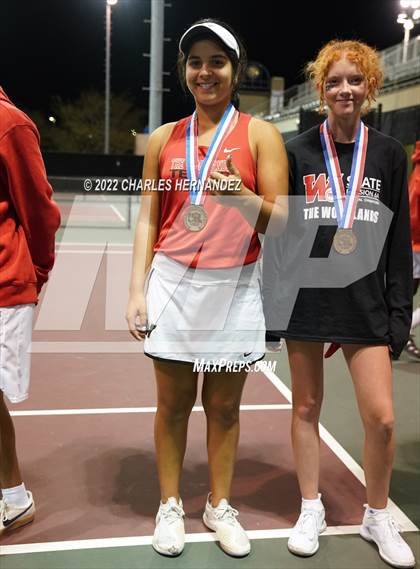 Thumbnail 1 in The Woodlands vs Memorial (UIL Class 6A Team Tennis Semifinal) photogallery.