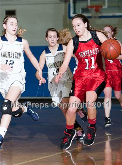 Thumbnail 2 in Lauralton Hall vs Pomperaug (SWC Semifinal) photogallery.
