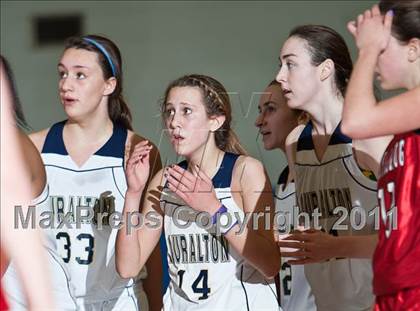 Thumbnail 3 in Lauralton Hall vs Pomperaug (SWC Semifinal) photogallery.