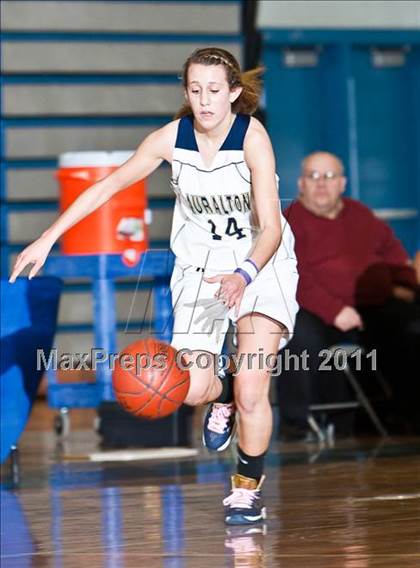 Thumbnail 3 in Lauralton Hall vs Pomperaug (SWC Semifinal) photogallery.