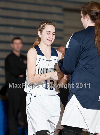 Thumbnail 1 in Lauralton Hall vs Pomperaug (SWC Semifinal) photogallery.
