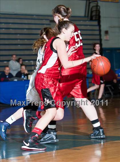 Thumbnail 1 in Lauralton Hall vs Pomperaug (SWC Semifinal) photogallery.