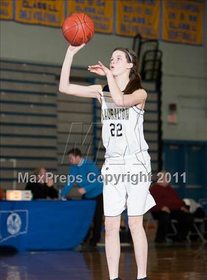 Thumbnail 3 in Lauralton Hall vs Pomperaug (SWC Semifinal) photogallery.