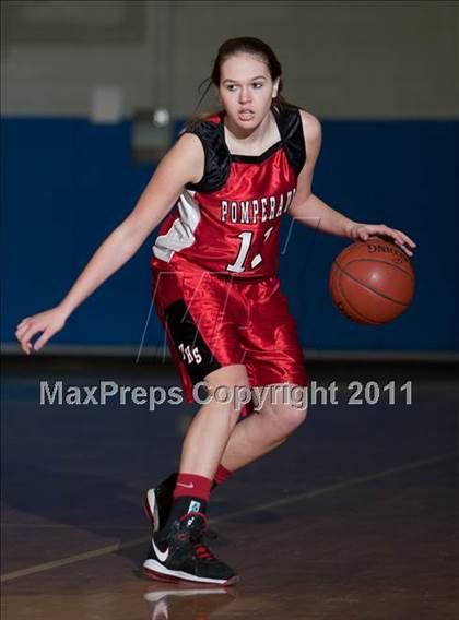 Thumbnail 2 in Lauralton Hall vs Pomperaug (SWC Semifinal) photogallery.
