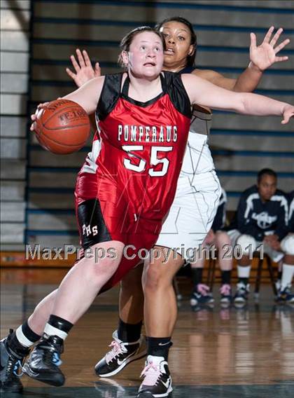 Thumbnail 1 in Lauralton Hall vs Pomperaug (SWC Semifinal) photogallery.