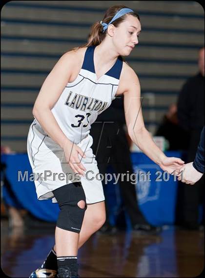 Thumbnail 2 in Lauralton Hall vs Pomperaug (SWC Semifinal) photogallery.