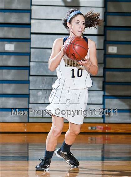 Thumbnail 1 in Lauralton Hall vs Pomperaug (SWC Semifinal) photogallery.