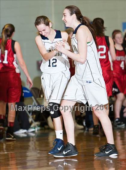 Thumbnail 2 in Lauralton Hall vs Pomperaug (SWC Semifinal) photogallery.