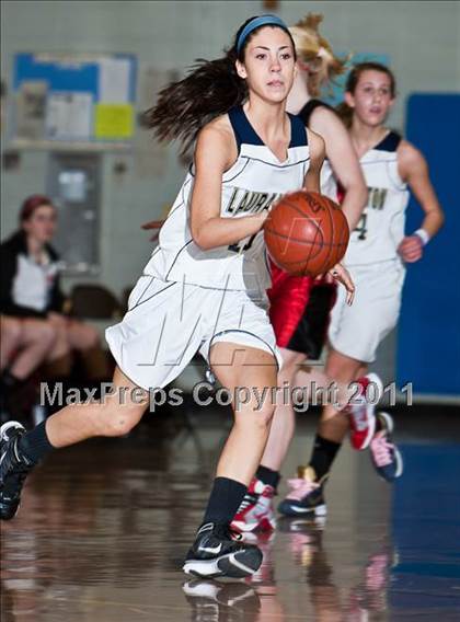 Thumbnail 1 in Lauralton Hall vs Pomperaug (SWC Semifinal) photogallery.