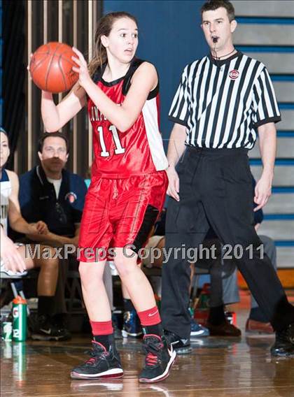 Thumbnail 3 in Lauralton Hall vs Pomperaug (SWC Semifinal) photogallery.
