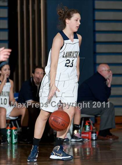 Thumbnail 2 in Lauralton Hall vs Pomperaug (SWC Semifinal) photogallery.