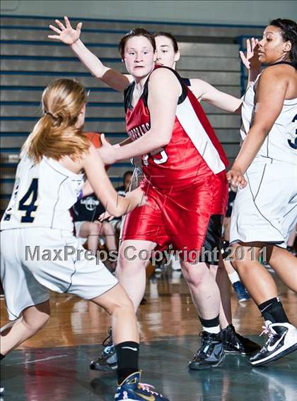 Thumbnail 1 in Lauralton Hall vs Pomperaug (SWC Semifinal) photogallery.