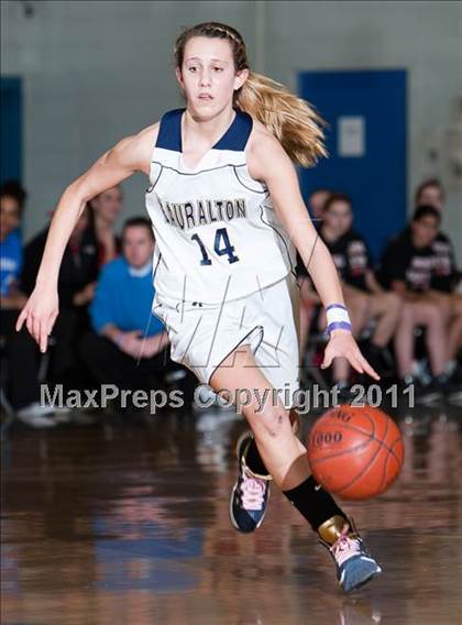 Thumbnail 3 in Lauralton Hall vs Pomperaug (SWC Semifinal) photogallery.