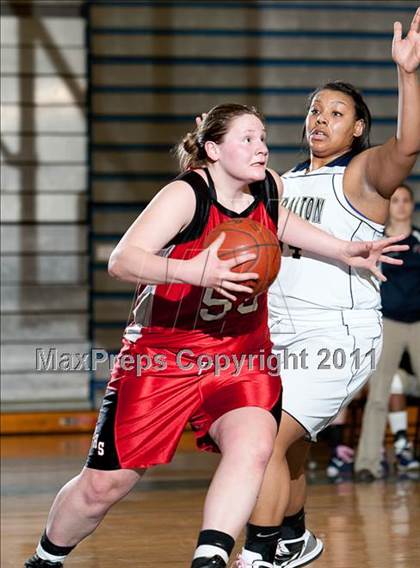 Thumbnail 3 in Lauralton Hall vs Pomperaug (SWC Semifinal) photogallery.